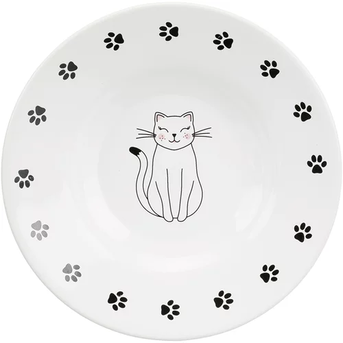 Trixie keramički tanjur za mačke pasmina s kratkim nosom - 200 ml, Ø 15 cm