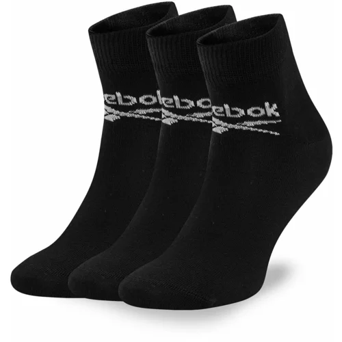 Reebok Set 3 parov unisex visokih nogavic R0429-SS24 (3-pack) Črna