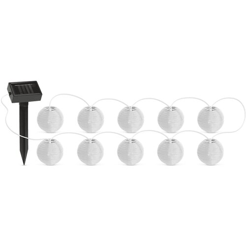 Garden of Eden led solarni lampiončki - 10 belih luči, hladno bela led - 3,7 m Slike