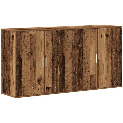vidaXL Stranišča 2 kosi Staro les 79x38x80 cm Inženirski les Cene