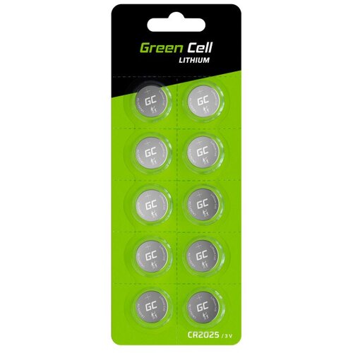 Green cell Blister 10x Lithium Battery CR2025 3V 160mAh Button Cijene
