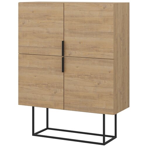 Marckeric Ormarić u dekoru hrasta u prirodnoj boji 100x130 cm Titan – Cijene