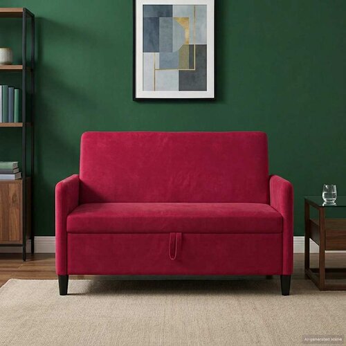 SOFA s pohranom Vinska crvena 122 x 78 x 87 cm Poliester Slike