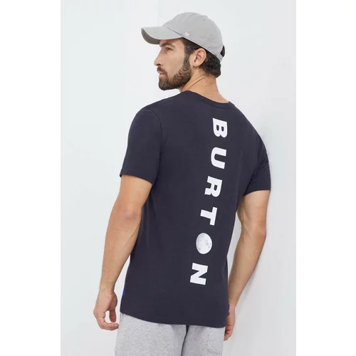 Burton Bombažna kratka majica moški, črna barva