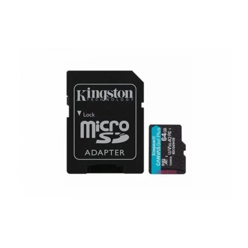 Kingston MEM SD MICRO 64GB Canvas Go! Plus + ADP SDCG4/64GB Cene