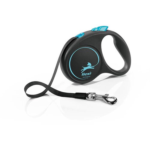 Flexi black design - automatski povodac za pse (plavi) s traka Cene