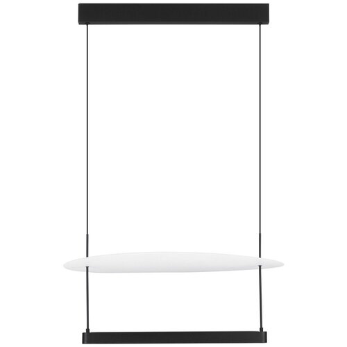 Nova Luce Bela/mat črna aluminijasta LED zatemnitvena viseča svetilka &oslash; 60 cm Diona &ndash; Cene