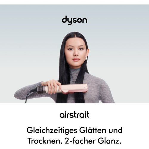 Dyson pegla za kosu Airstrait s integriranim če&amp;scaron;ljem Ceramic Pink/Rose Gold Slike