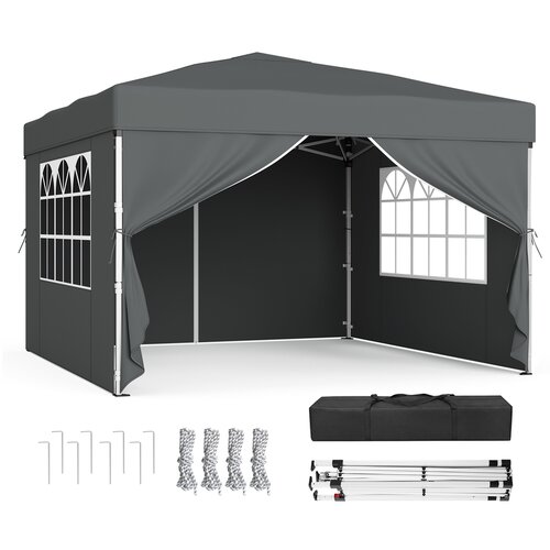 Songmics Paviljon 3x3x2,6 m temno siva, (5000248672) Cene