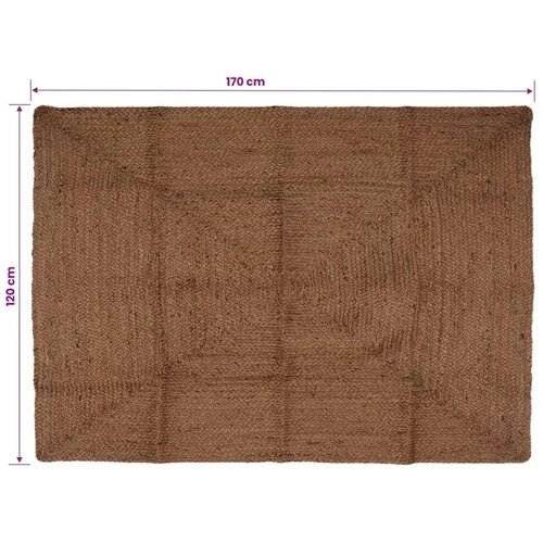  Tepih za područje Siva 120 x 170 cm Juta - 120 x 170 cm Siva Slike