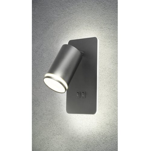  LED zidno spot svetlo PARIS 1xGU10/10W/230V + LED/6W/230V crna Slike