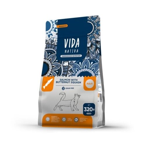 Craftia vida nativa nordica salmon with butternut squash adult cat - 320 g Slike