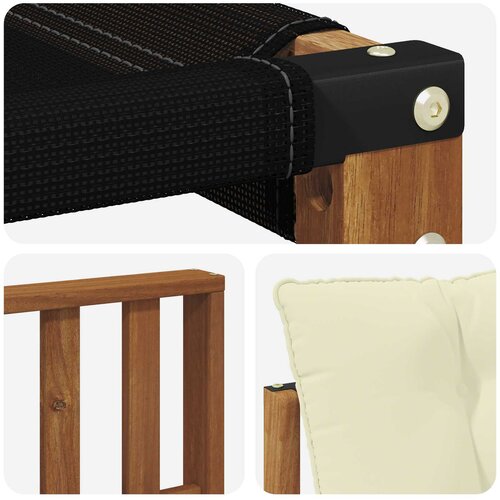  Set vanjskih sofa 6 kom. Prirodna i krem Smeđa 247 x 128,5 x 73 cm Slike