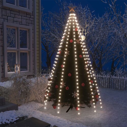 VidaXL mrežasta svjetla za božićno drvce 300 LED hladna bijela 300 cm Slike