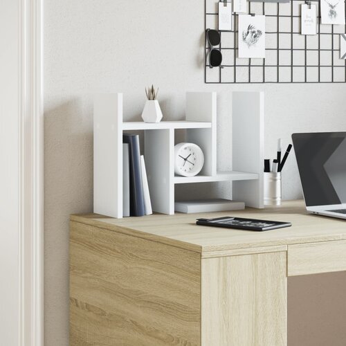  Organizator za stol bijeli 34,5x15,5x35,5 cm konstruirano drvo Slike