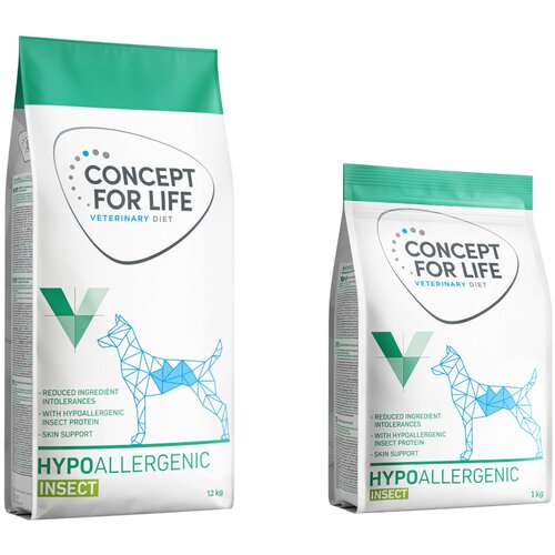  12 kg + 1 kg gratis! 13 kg Concept for Life Veterinary Diet - Hypoallergenic Insect Slike