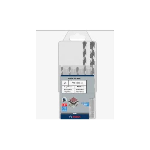 Bosch PRO HEX-5 set svrdala, 5 dijelova &ndash;set 4x100/5x100/6x100/8x150/10x150mm- 2608707004 Cijene