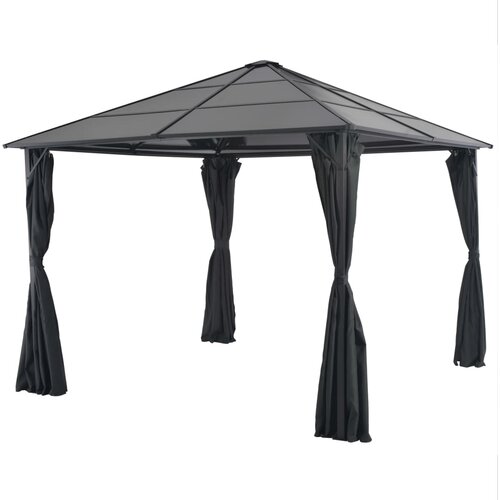  Sjenica sa zastorom aluminijska 3 x 3 m crna Cene