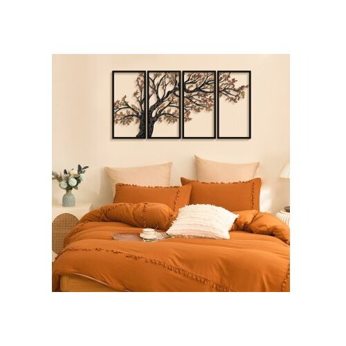 WALLXPERT Set zidnih ukrasa Jesenje vibracije - APT740 L, 99x200 cm, 1,2 mm, 4 komada, Crna Cijene