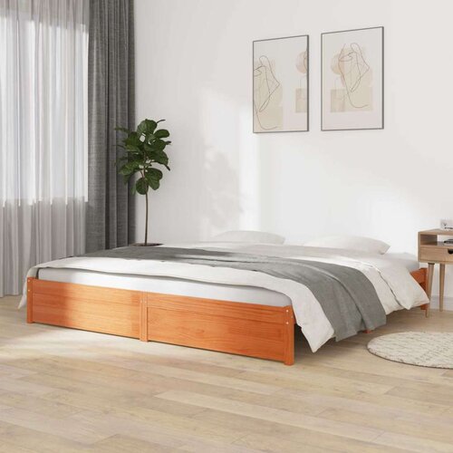  Konstrukcija postelje Voskast rjav 180 x 200 cm, (5000121432) Cene