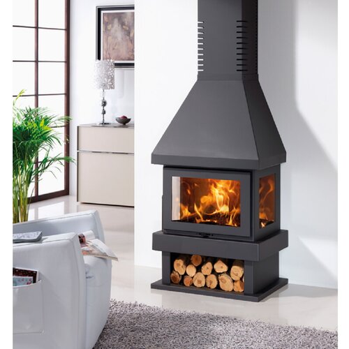 PANADERO Kamin na drva Canada (8 kW, Kapacitet grijanja prostorije: 300 m³, Antracit) Cijene