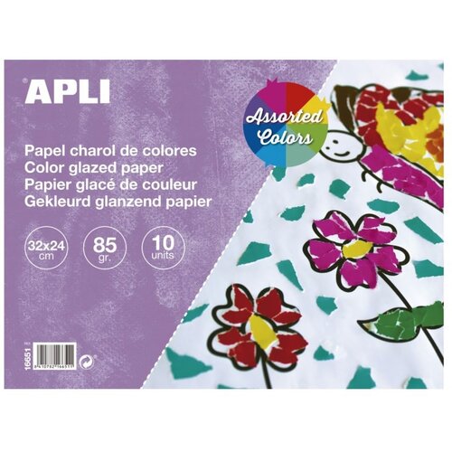 Apli Glaziran papir 32x24 10 kos različne barve, (20455731) Cene