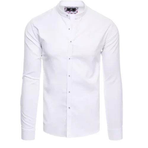 DStreet Men's elegant white shirt DX2324