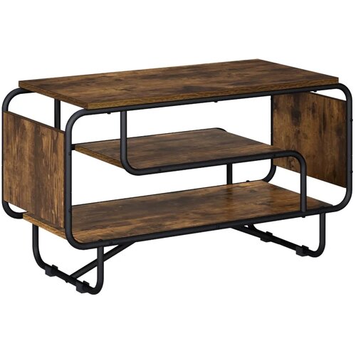  TV stalak 80 x 36 x 45 cm Dimljeni hrast Konstruirano drvo - Dimljeni hrast 80 x 36 x 45 cm Slike