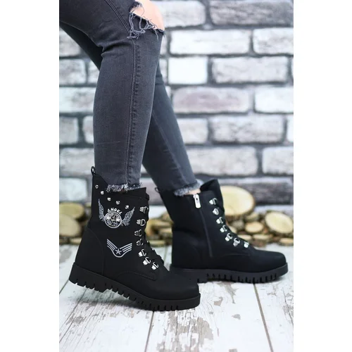 Riccon Black Boots 0012630