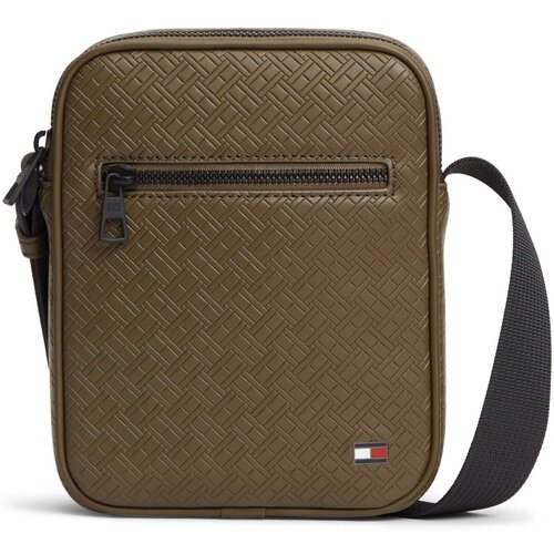 Tommy Hilfiger Torbe za čez ramo Th Embossed Flag Mini Reporter Zelena Slike