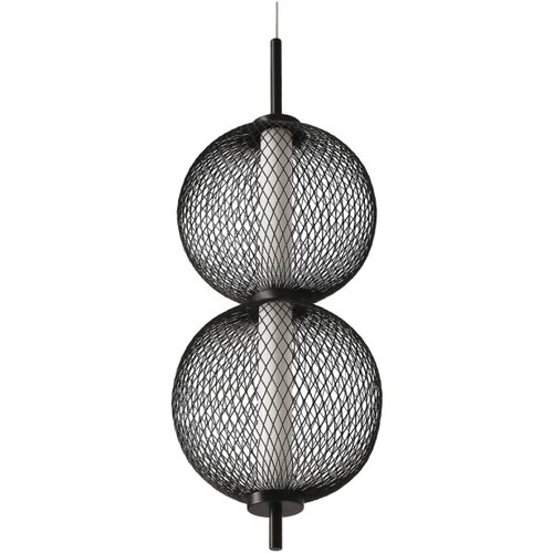  LED luster na lanku PUMA LED/10W/230V, prečnik 14 cm, crni Slike