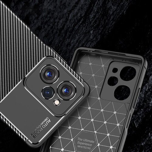 Techsuit CarbonFiber maska za Xiaomi Poco X5 Pro &amp;ndash; crna Slike