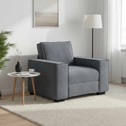 SOFA fotelja tamno siva 100x78x84 cm baršun Cene