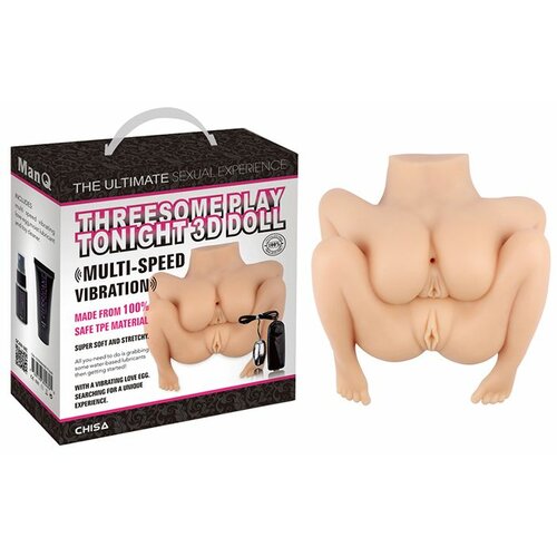 Dupla Veštačka Vagina Threesome Play Tonight 3D Doll Slike