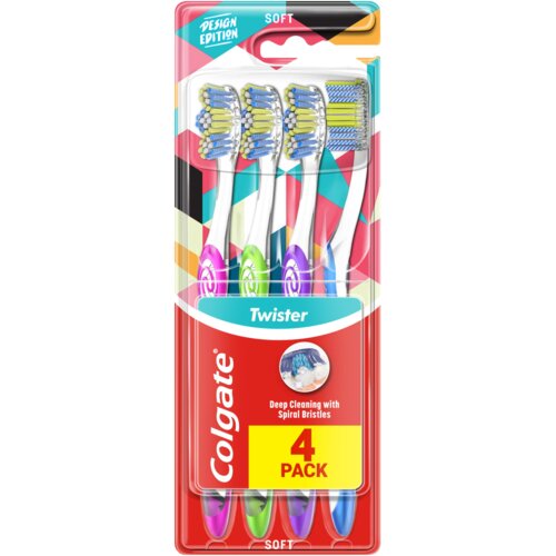 Colgate Twister Design Edition četkica za zube 4 kom Cijene