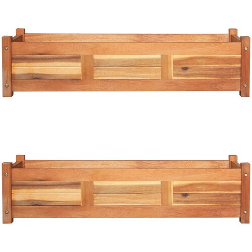  Povišene vrtne gredice 2 kom od drva bagrema 100 x 30 x 25 cm Cijene