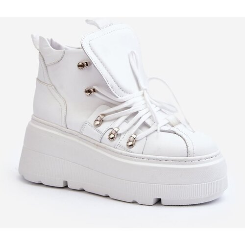 Zazoo 3416 Leather Women's Sports Shoes White Cene