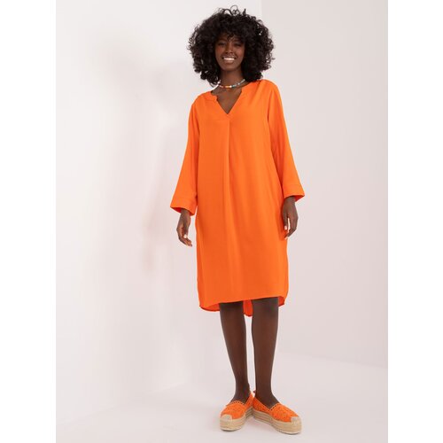 Fashion Hunters Orange plain summer dress SUBLEVEL Slike