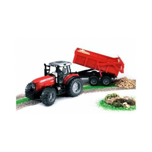 Bruder traktor ferguson 7480 sa prikolicom ( 020453 ) Slike
