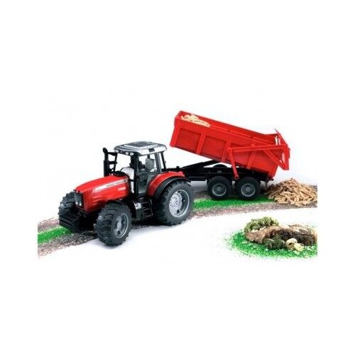 Bruder traktor s prikolico 02045 67cm Cene