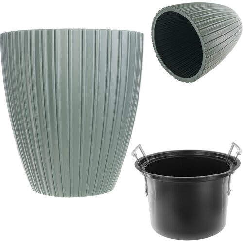 KADAX cvetlični lonec 30 cm pokrovni vložek cvetlični lonec zelene barve plastika, (5000346094) Cene