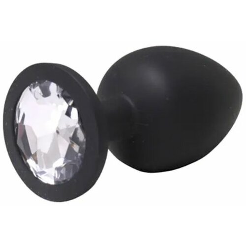 mali crni silikonski analni dildo sa dijamantom Slike