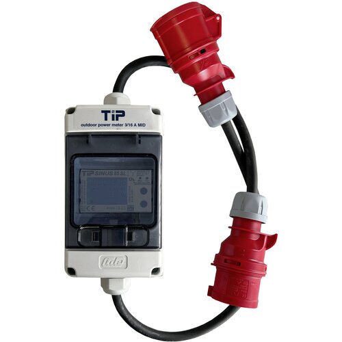 TIP - Thüringer Industrie Produkte TIP 3/32CEE Priključek MID 3PH32A CEE zunanji merilnik energijske porabe\, kabelski trifazni digitalni merilnik 999999.9 kWh, (20634686) Cene