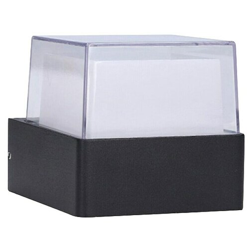 Greentech Zidna LED svjetiljka Saturn (5 W, D x &amp;Scaron; x V: 90 x 105 x 85 mm, Crna, Topla bijela) Slike