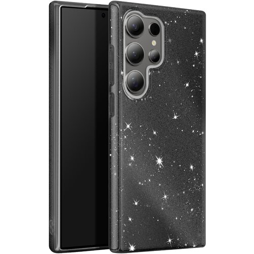 AVIZAR Ohišje z bleščicami za Samsung Galaxy S24 Ultra Silikonsko Ultra tanko, Črna, (5000016340) Cene