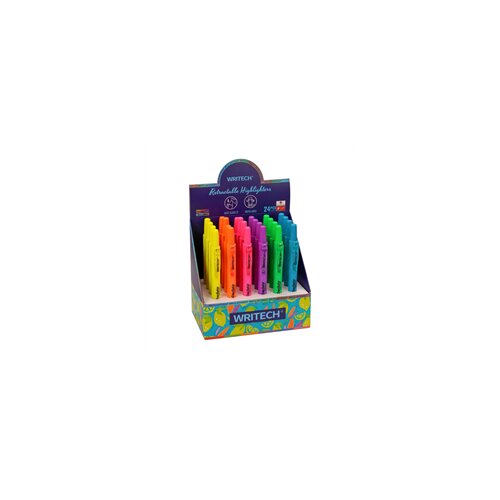Writech Marker Fluo Click, kompletan stalak, 24 komada Slike