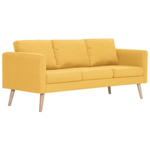 Maison Chic kavč - Sofa - Kanape trosed iz blaga rumen, (21726612) Cene