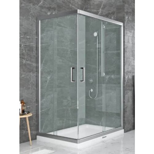 Denko Tuš kabina srebrni ram 120x80x190cm providno staklo 5mm Cene