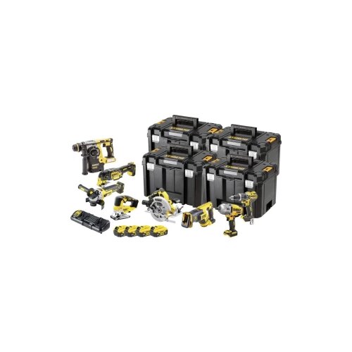 Dewalt DCK865P4T-QW komplet orodja na 18 baterije V vkljucuje 4 baterije 5,0 Ah, dvojni polnilnik, kovcek in dodatke. Cene