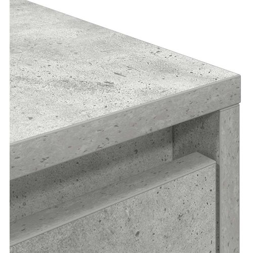  ormarić s LED svjetlima siva boja betona 100x41x50 cm Slike